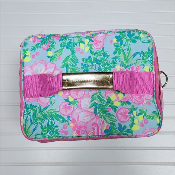 NWT Lilly Pulitzer Fruity Flamingo Insulated Wine Carrier - Picture 5 of 11
